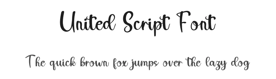 United Script Font by inermediaSTUDIO — Script Handwritten Font