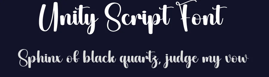 Unity Script Font by andikastudio — Script Handwritten Font — thumbnail 2