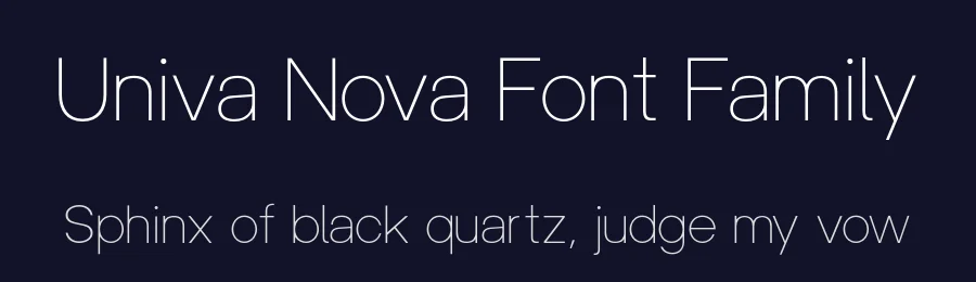 Univa Nova Font Family by Fontastica — Sans Serif Font — thumbnail 2