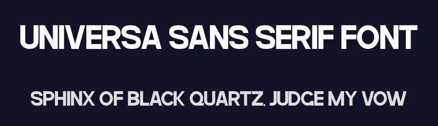 Universa Sans Serif Font by Funtype — Display Font — thumbnail 2