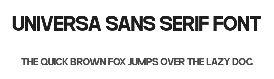 Universa Sans Serif Font by Funtype — Display Font