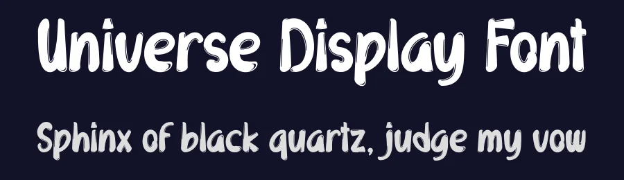 Universe Display Font by creativeletter — Display Font — thumbnail 2
