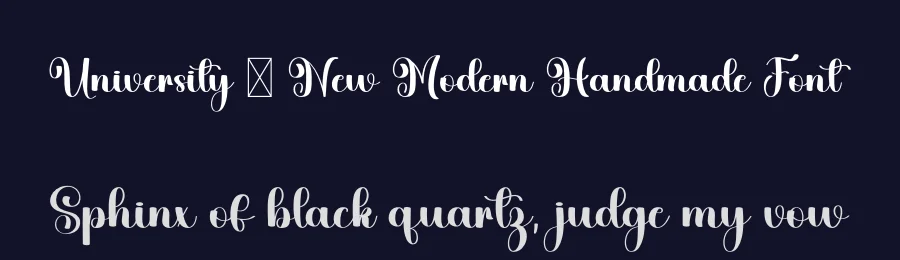 University – New Modern Handmade Font by freshtypeink — Script Handwritten Font — thumbnail 2