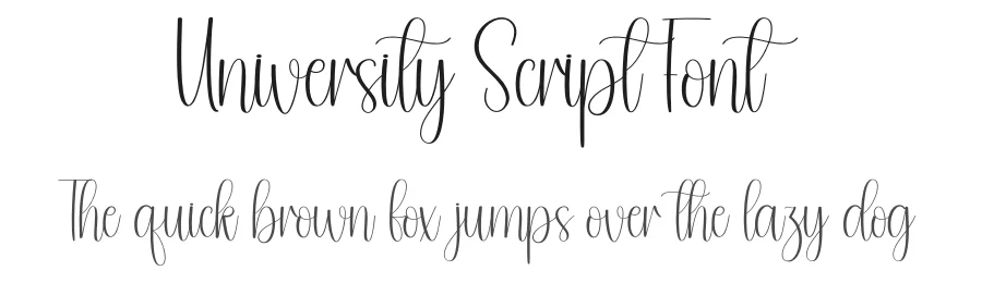 University Script Font by andikastudio — Script Handwritten Font