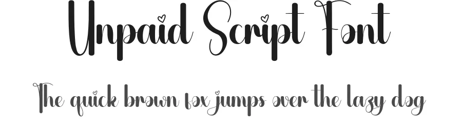 Unpaid Script Font by creativeletter — Script Handwritten Font