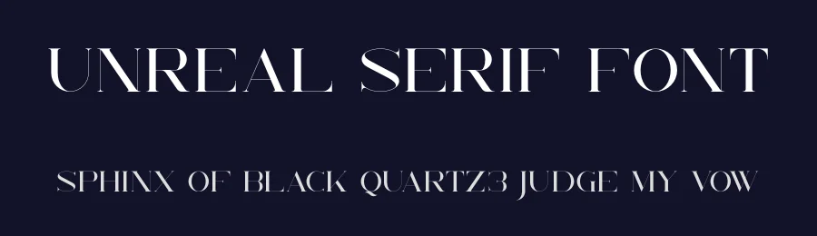 Unreal Serif Font by vp_creative_shop — Serif Font — thumbnail 2