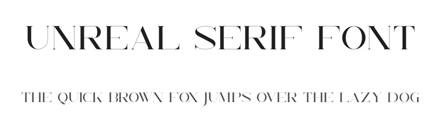 Unreal Serif Font by vp_creative_shop — Serif Font