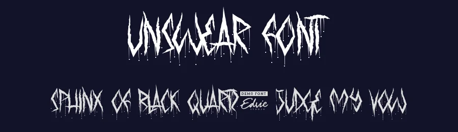 Unswear Font by edricstudio — Display Font — thumbnail 2