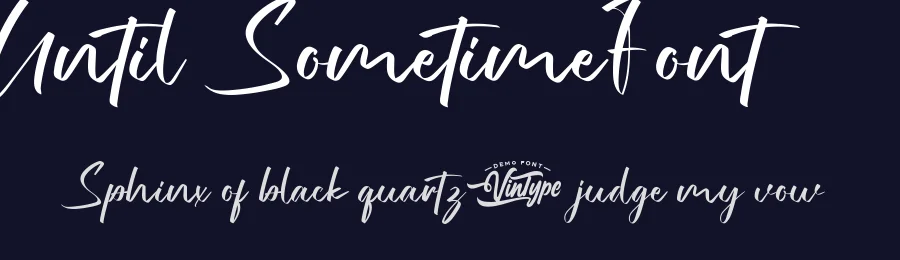 Until Sometime Font by VinType — Script Handwritten Font — thumbnail 2