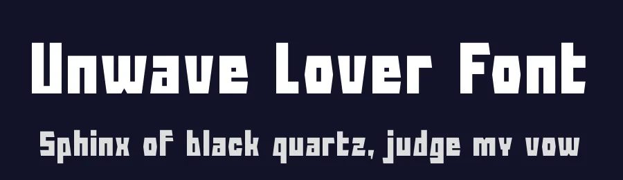 Unwave Lover Font by Denustudios — Display Font — thumbnail 2