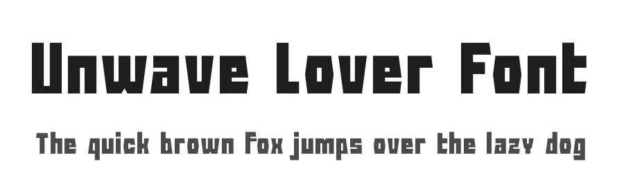 Unwave Lover Font by Denustudios — Display Font