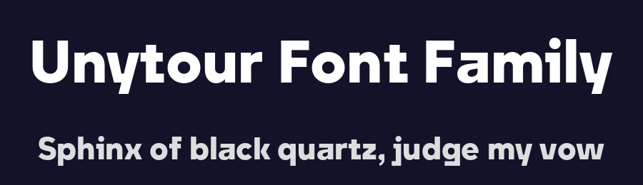 Unytour Font Family by NicolassFonts — Sans Serif Font — thumbnail 2