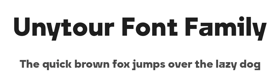Unytour Font Family by NicolassFonts — Sans Serif Font