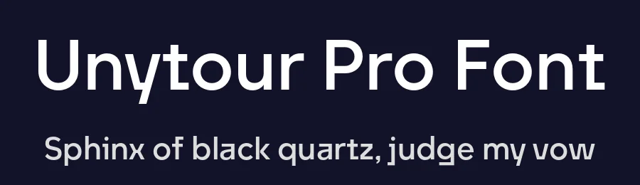 Unytour Pro Font by NicolassFonts — Display Font — thumbnail 2