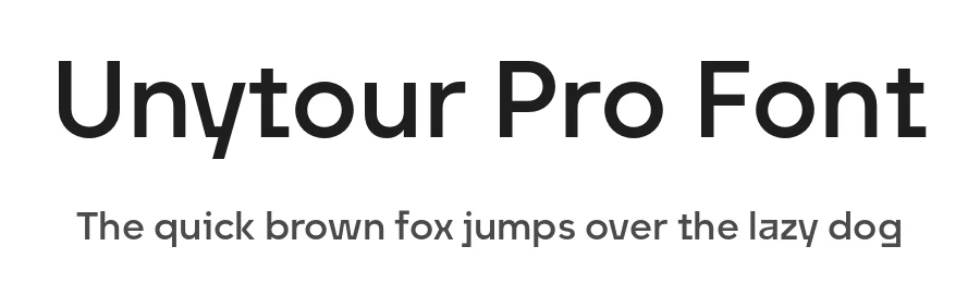 Unytour Pro Font by NicolassFonts — Display Font
