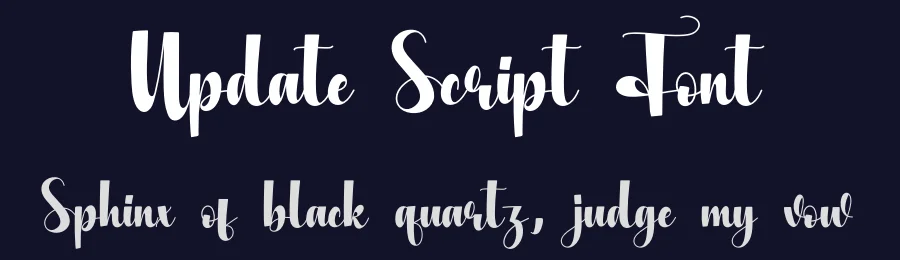 Update Script Font by creativeletter — Script Handwritten Font — thumbnail 2