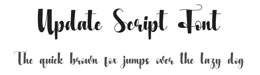 Update Script Font by creativeletter — Script Handwritten Font