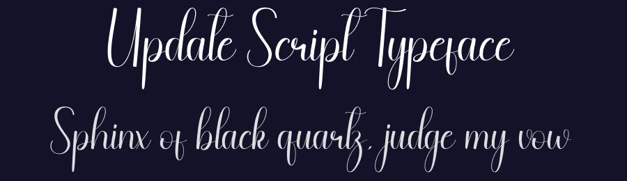 Update Script Typeface by andikastudio — Script Handwritten Font — thumbnail 2