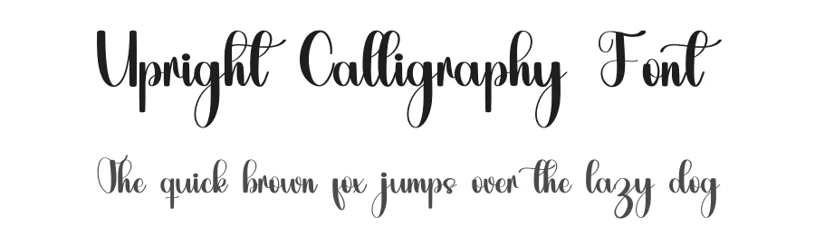 Upright Calligraphy Font by inermediaSTUDIO — Script Handwritten Font