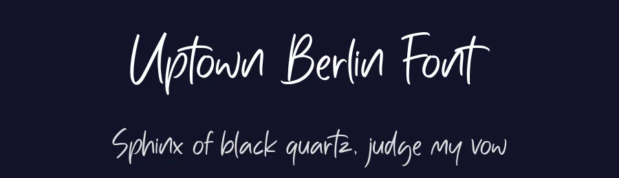 Uptown Berlin Font by Paily Studio — Script Handwritten Font — thumbnail 2