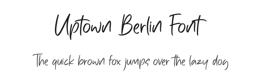 Uptown Berlin Font by Paily Studio — Script Handwritten Font