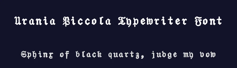 Urania Piccola Typewriter Font by zai — Display Font — thumbnail 2