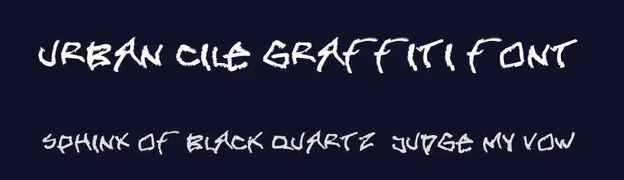 Urban Cile Graffiti Font by ffeeaarr — Decorative Font — thumbnail 2