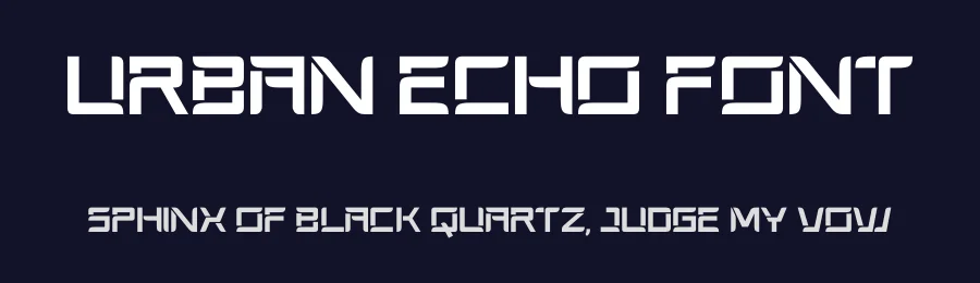 Urban Echo Font by MasyafiStudio — Display Font — thumbnail 2
