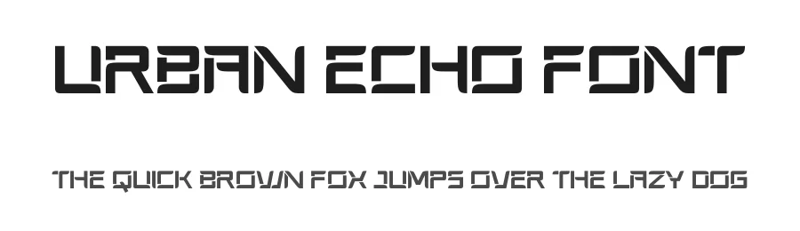 Urban Echo Font by MasyafiStudio — Display Font