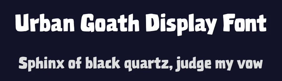 Urban Goath Display Font by Rahagita Studio — Display Font — thumbnail 2
