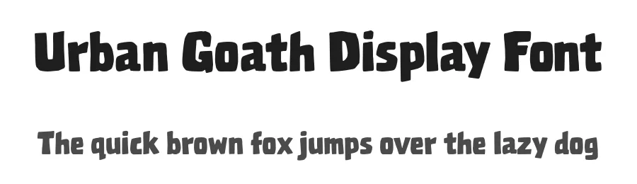 Urban Goath Display Font by Rahagita Studio — Display Font