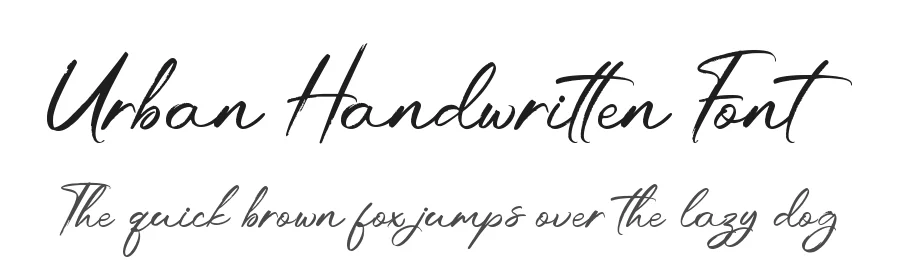 Urban Handwritten Font by letterara — Script Handwritten Font