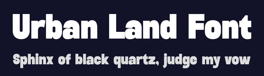 Urban Land Font by Salamahtype — Display Font — thumbnail 2