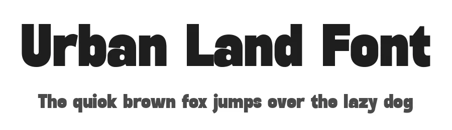 Urban Land Font by Salamahtype — Display Font