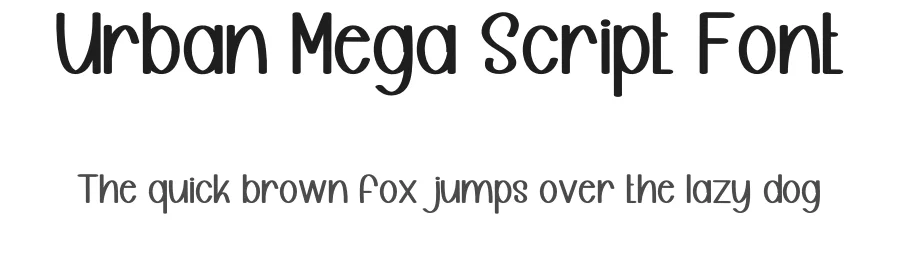 Urban Mega Script Font by inermediaSTUDIO — Display Font