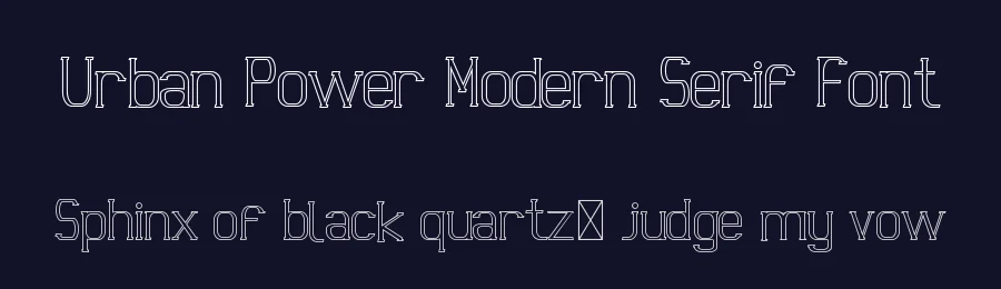 Urban Power Modern Serif Font by edricstudio — Serif Font — thumbnail 2