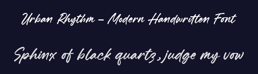 Urban Rhythm – Modern Handwritten Font by letterenastudios — Script Handwritten Font — thumbnail 2