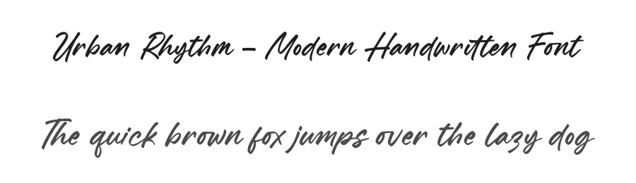 Urban Rhythm – Modern Handwritten Font by letterenastudios — Script Handwritten Font