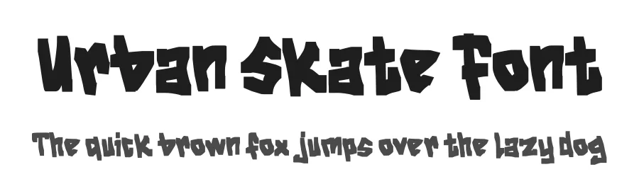 Urban Skate Font by Minimalist Eyes — Display Font