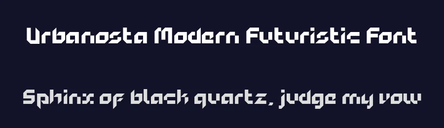 Urbanosta Modern Futuristic Font by Hegiratype — Display Font — thumbnail 2
