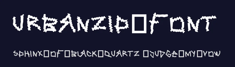 Urbanzip Font by ffeeaarr — Display Font — thumbnail 2