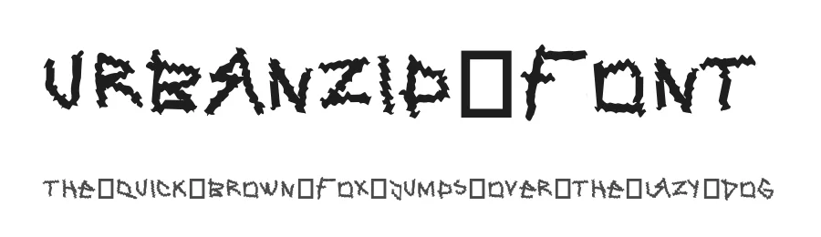 Urbanzip Font by ffeeaarr — Display Font