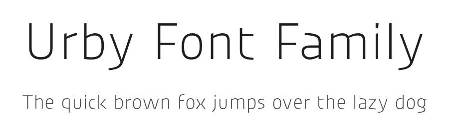Urby Font Family by Jakob Runge — Sans Serif Font