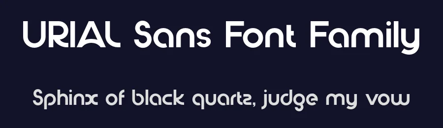 URIAL Sans Font Family by 177Studio — Sans Serif Font — thumbnail 2