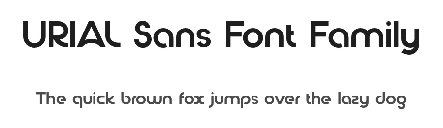 URIAL Sans Font Family by 177Studio — Sans Serif Font