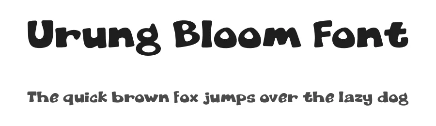 Urung Bloom Font by fontsider — Display Font