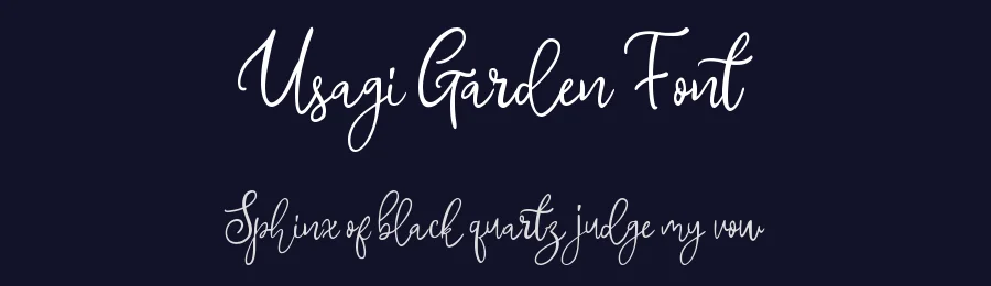 Usagi Garden Font by fourtypestd — Script Handwritten Font — thumbnail 2