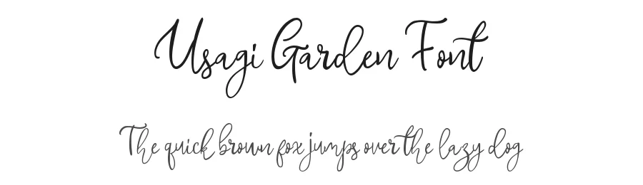 Usagi Garden Font by fourtypestd — Script Handwritten Font