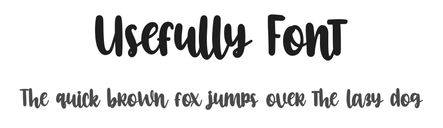 Usefully Font by bearydsgn — Script Handwritten Font