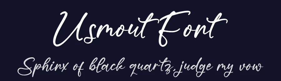 Usmout Font by glorytype — Script Handwritten Font — thumbnail 2
